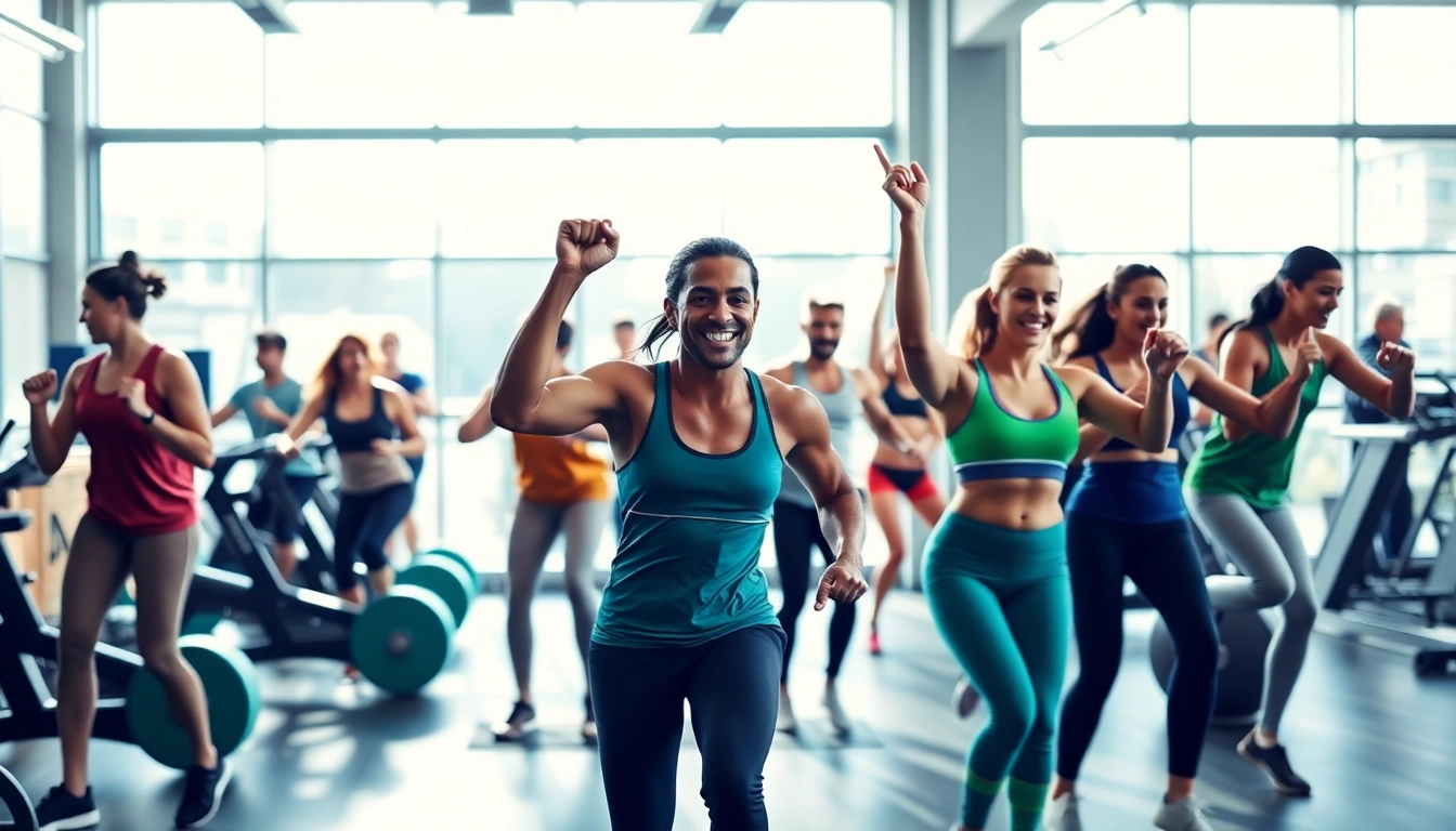 Join the best gym near me for an energetic community workout session.