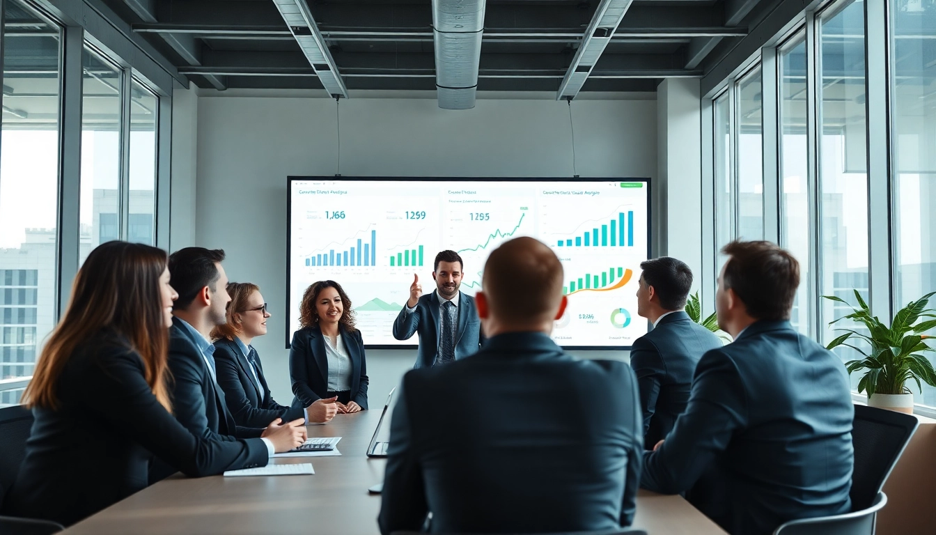 Analyze competitive intelligence data in a dynamic team meeting.