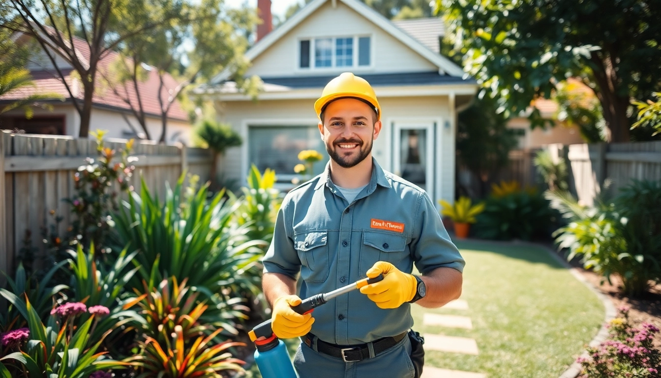 Efficient pest control Sydney services showcasing a professional technician in action.