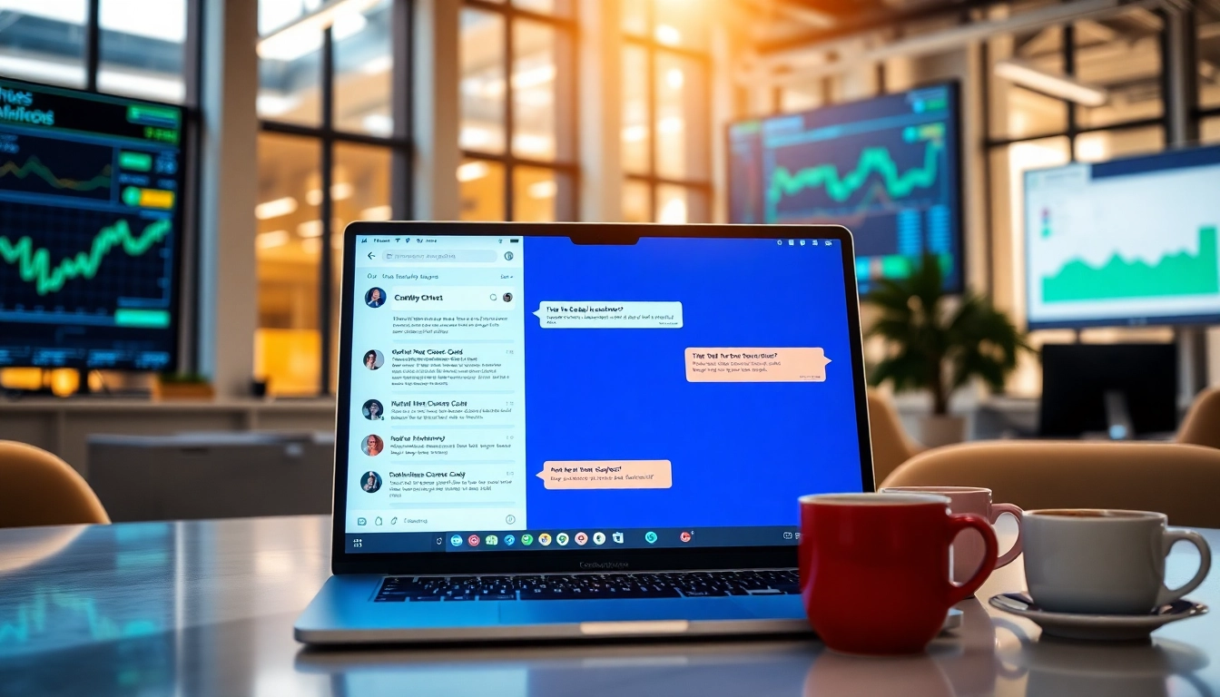 Engage with the chatgpt chatbot through a modern laptop interface showcasing user-friendly design.