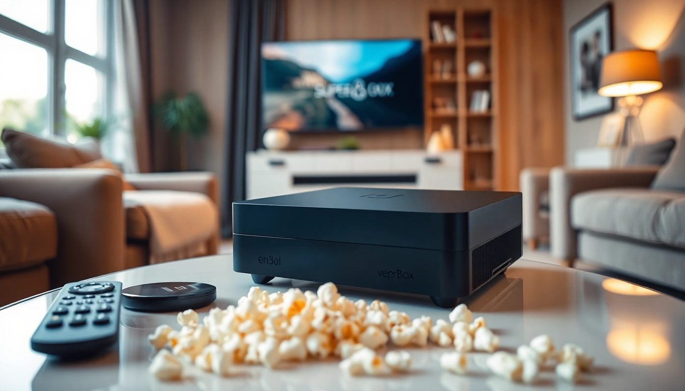 Experience the quality of the superbox tv box in a welcoming living room setup.
