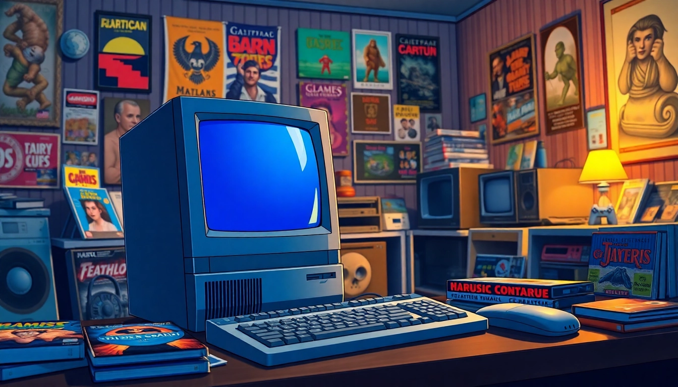 Experience nostalgia with dos games download options in a retro gaming environment.