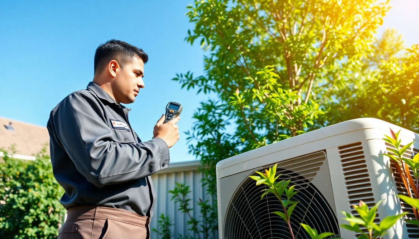 Ensure effective ac repair mesa az by a professional HVAC technician in action.