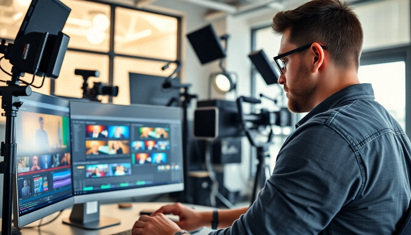 Showcasing a professional video editing setting, highlighting Editing Post Production Toronto workflows.