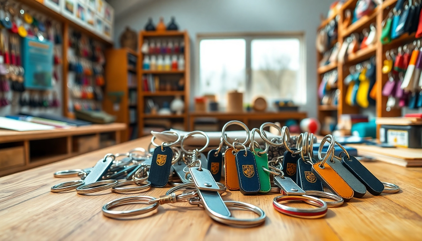 Craft unique designs with a keychain custom maker showcasing vibrant colors and materials.