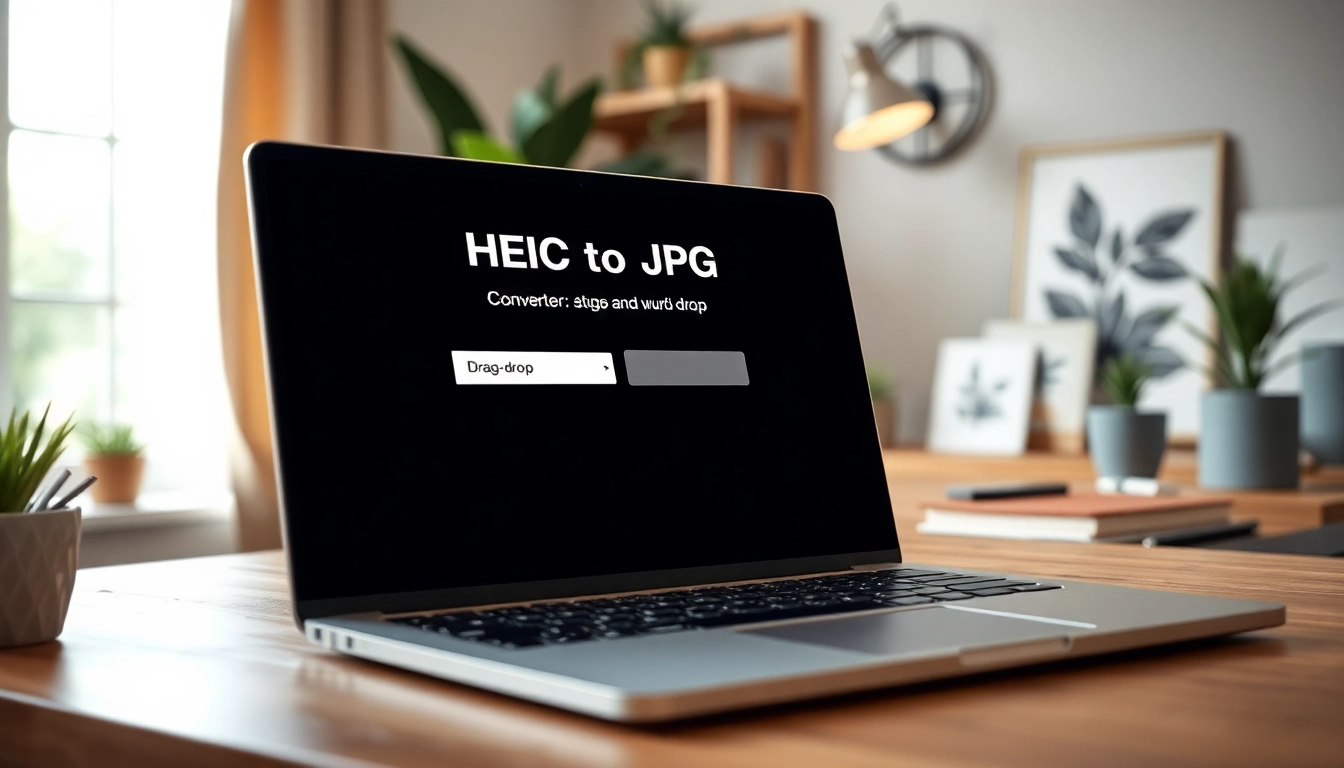 Utilizzare il convertitore heic to jpg converter per un'interfaccia pulita e moderna che mostra la funzionalità di conversione.