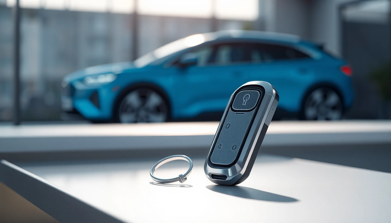 Showcasing innovative keys for electric cars with sleek design and advanced technology.