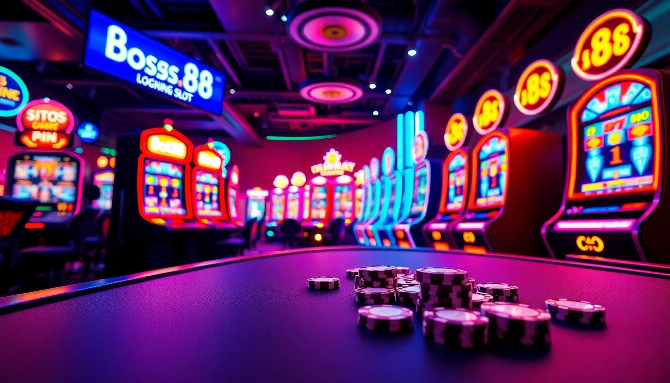 Login to bos88 login Slot dengan interface slot game yang menarik dan penuh warna.