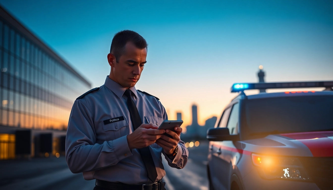 Showcasing Response, Key Holding & Mobile Patrols by a professional security officer during a patrol.