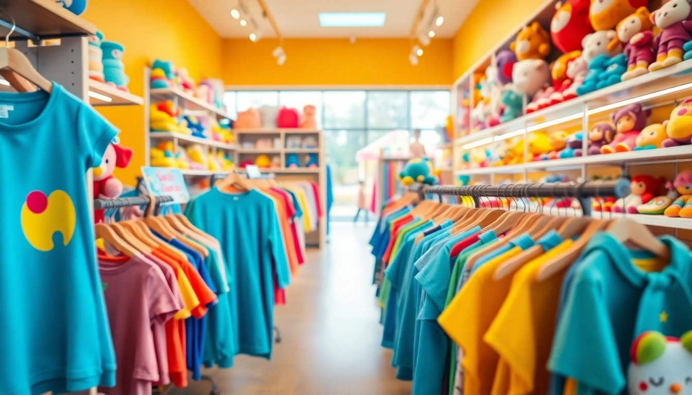 Shop exclusive kids' clothing and toys at http://www.websonlinestore.com, featuring vibrant displays and bright colors.