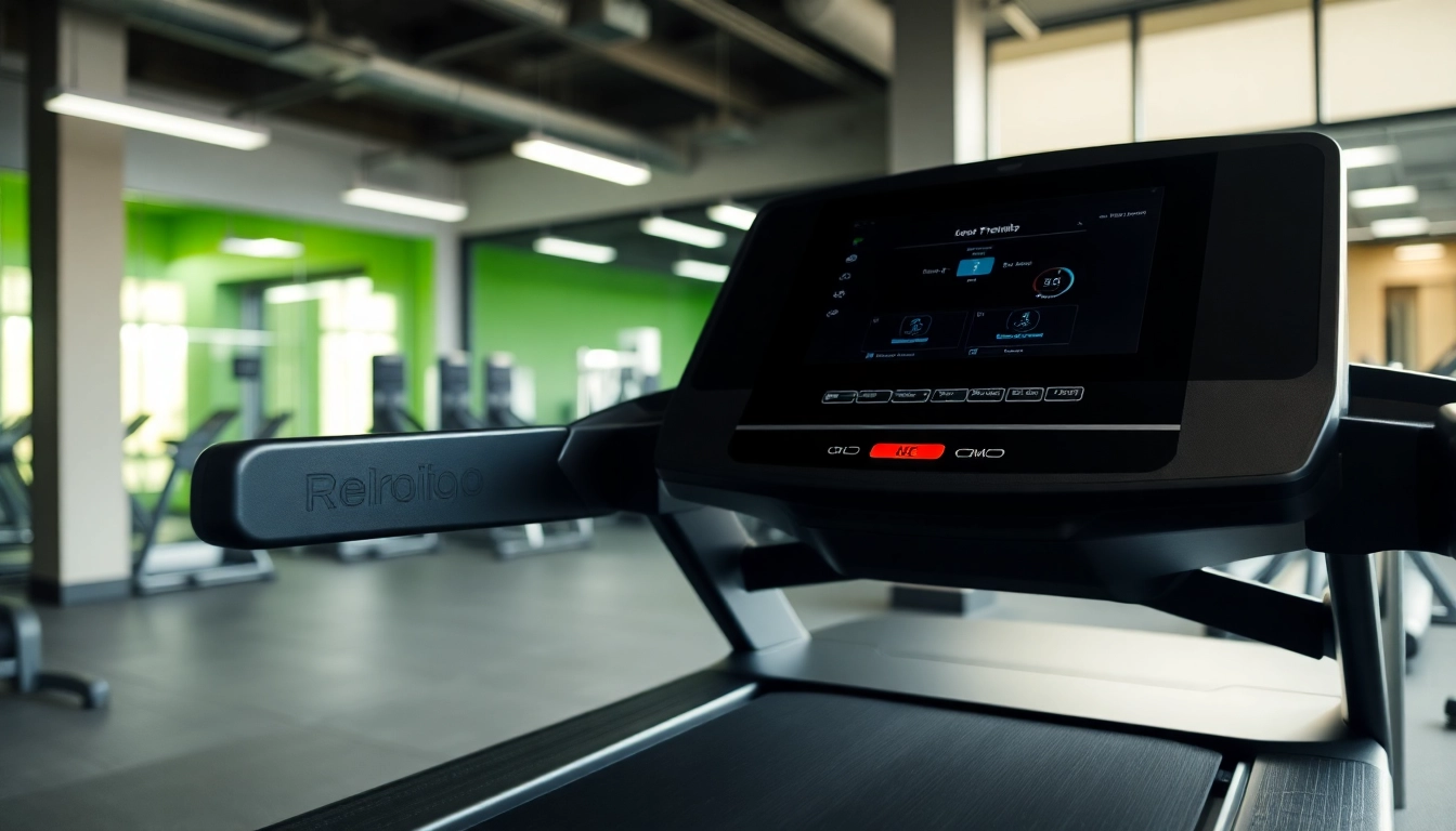 Tapis de course professionnel offrant des fonctionnalités avancées dans un environnement de gym moderne.