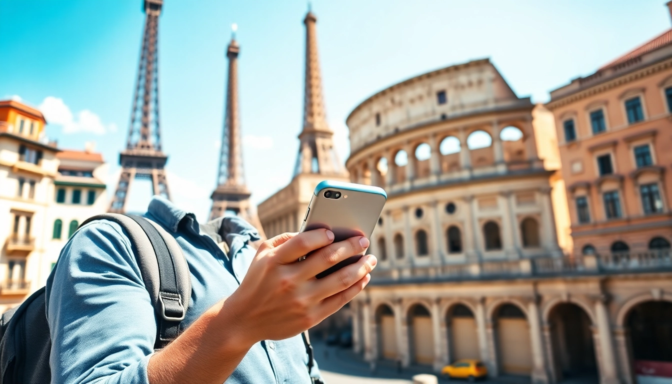 Using europe esim for seamless connectivity while traveling in a European city filled with cultural landmarks.
