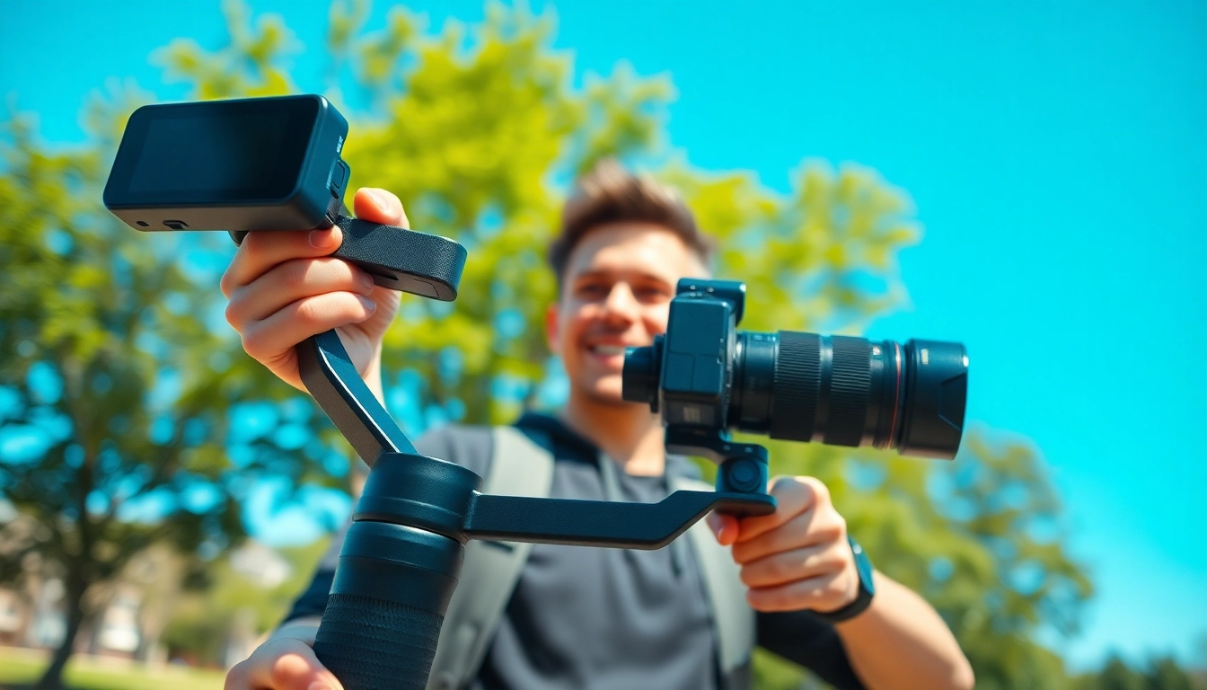 Capture stunning videos with a gimbal stabilizer​ for smooth and professional filmmaking.
