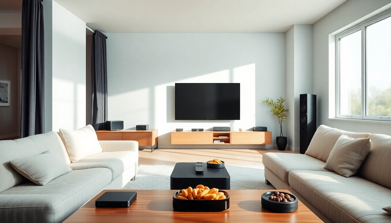 Regardez le meilleur iptv dans un salon contemporain confortable et accueillant.