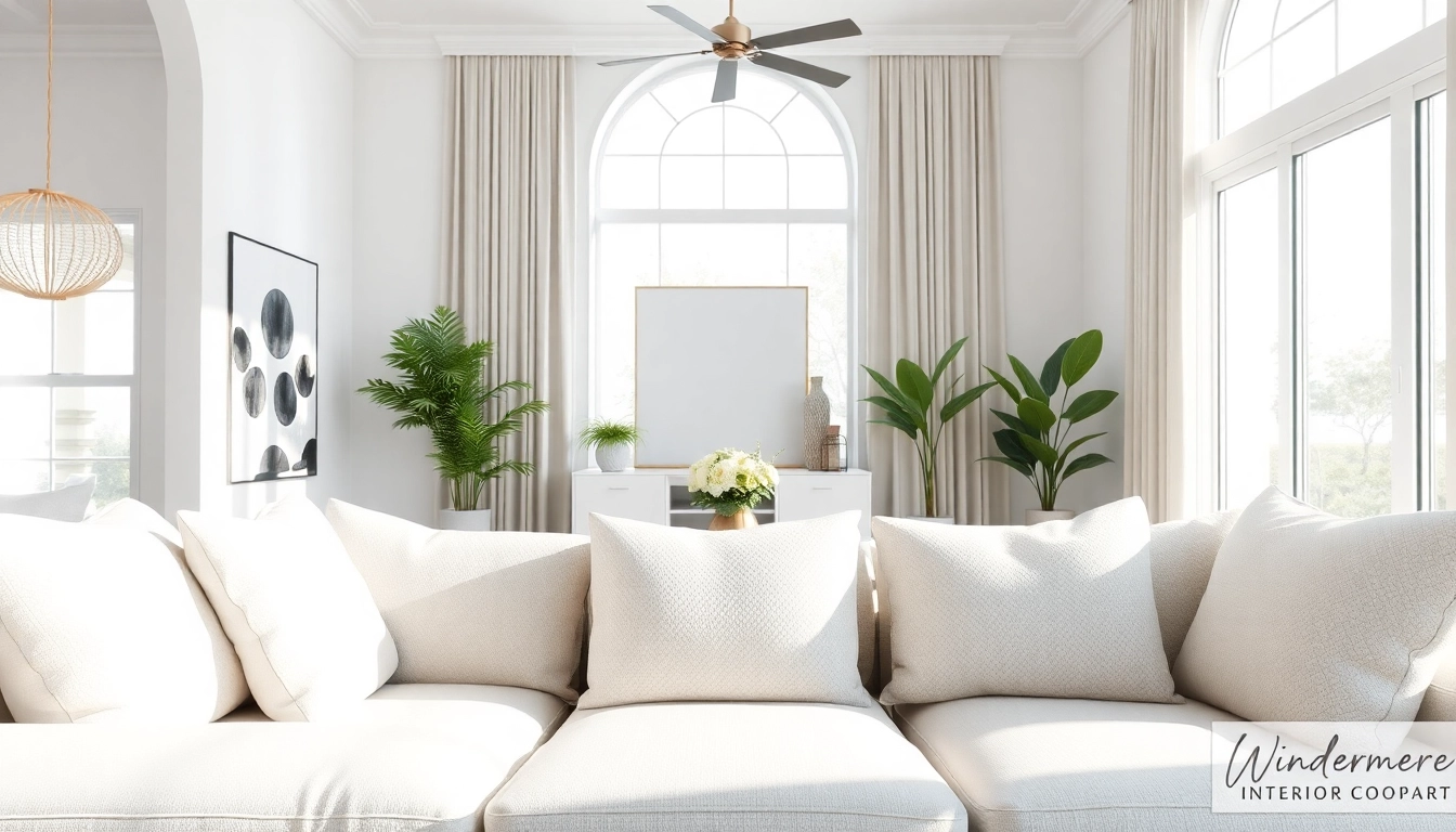 Stylish interior by a Windermere interior decorator showcasing modern design elements.