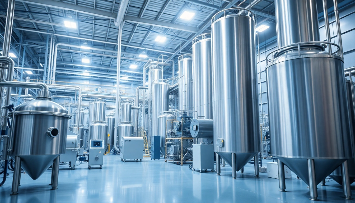 HPMC manufacturer showcasing a professional chemical production facility with modern equipment.