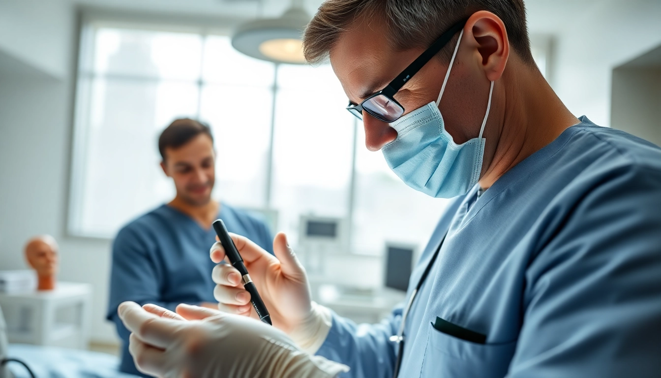 Behandlung von Patienten in der Handchirurgie Braunschweig mit einem engagierten Chirurgen.