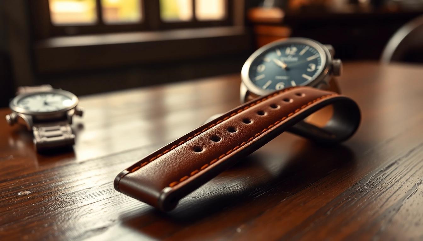 Enhance your watch with a premium 20mm leather watch strap, showcasing exceptional craftsmanship.