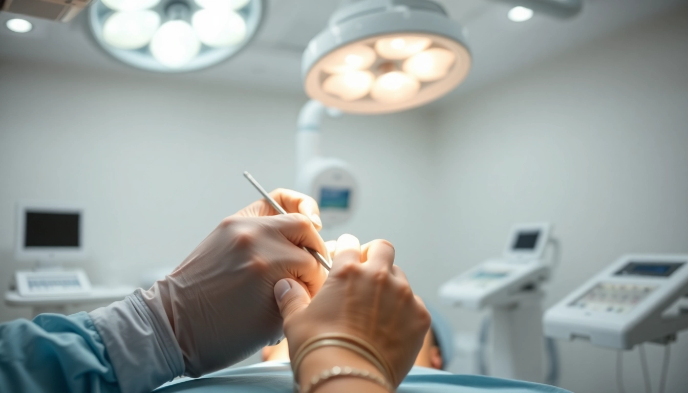 Schönheitschirurgie Braunschweig: Erfahrene Hände führen präzise ästhetische Eingriffe in einer modernen Klinik durch.