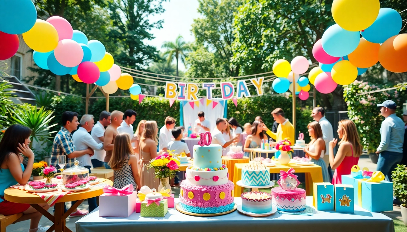 Celebrate a customizable birthday party with personalized decor and vibrant atmosphere.