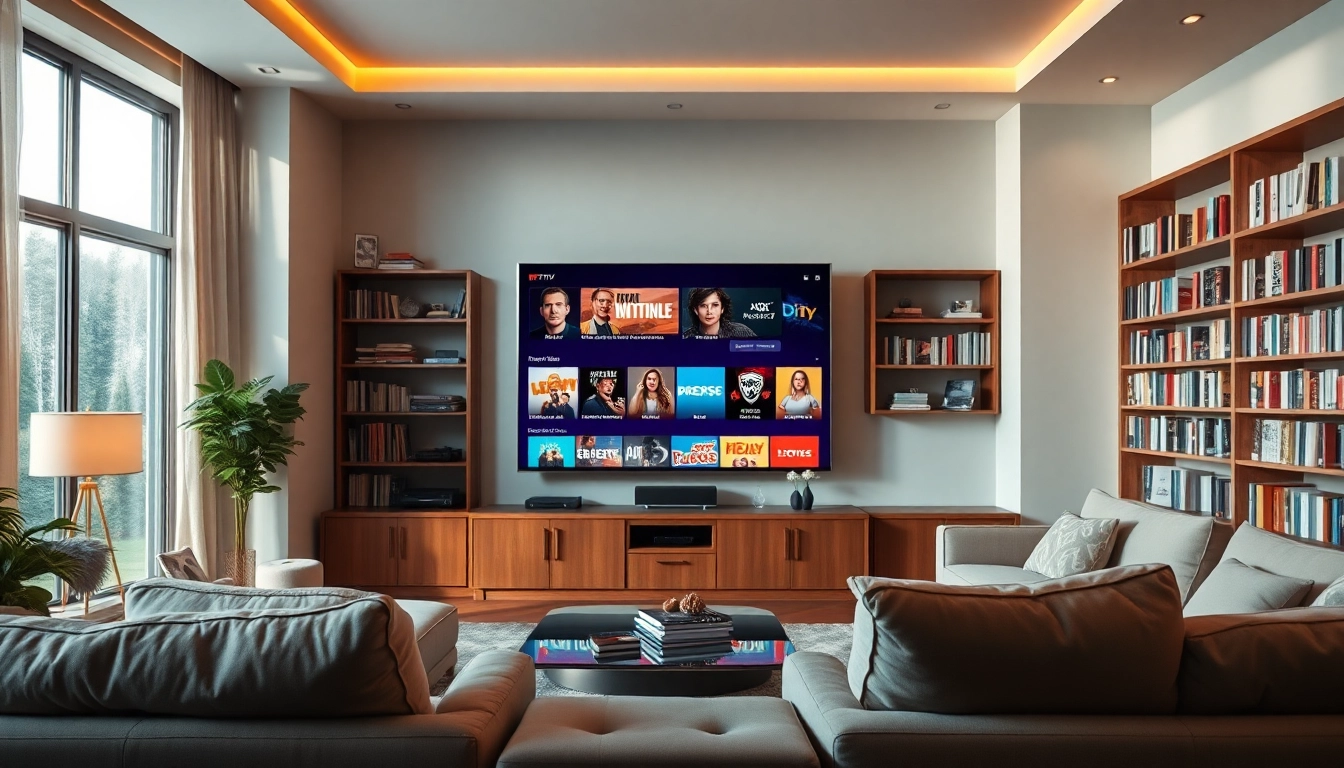 Profitez de l'abonnement iptv avec un environnement de divertissement moderne et accueillant.