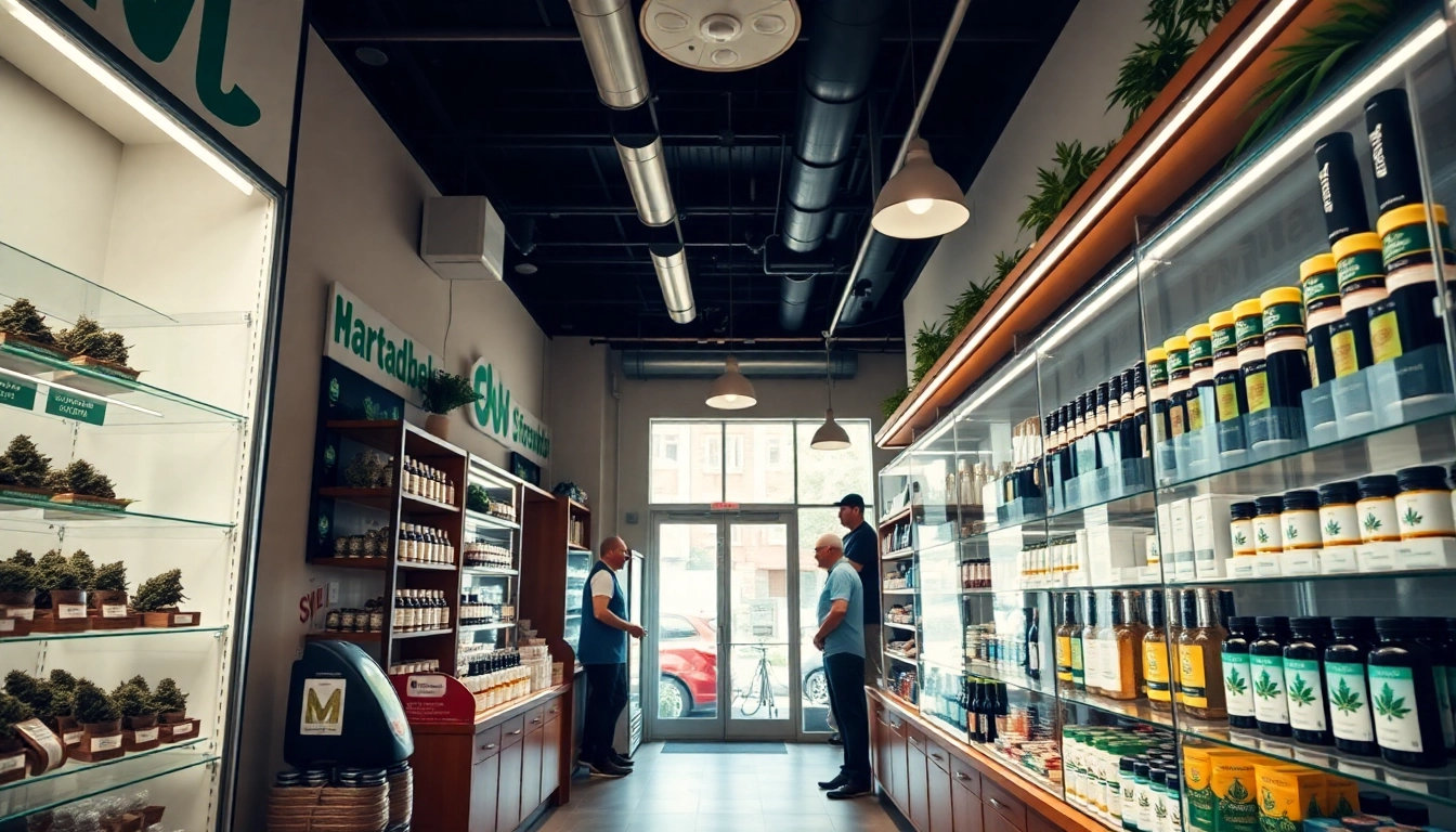 Find where to buy weed at a welcoming cannabis dispensary with various products on display.