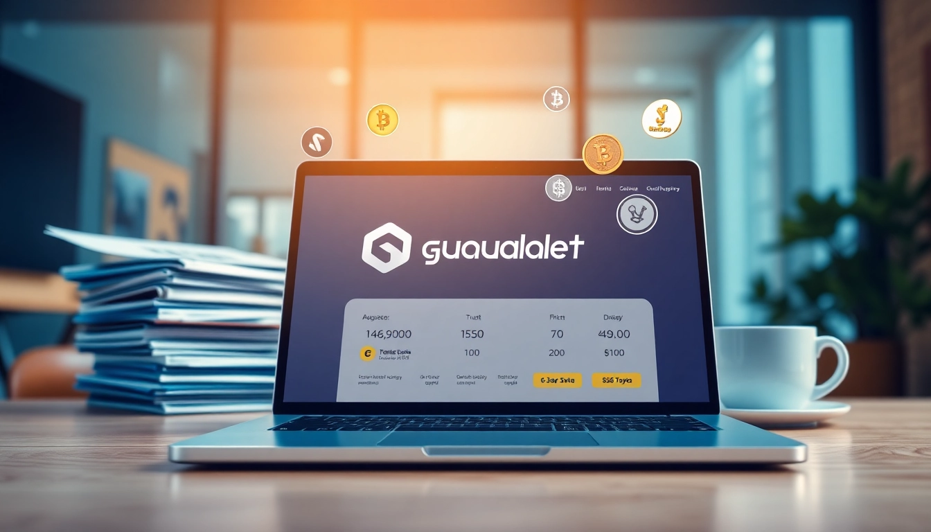 Manage your crypto assets seamlessly with guarda wallet's innovative interface on display.