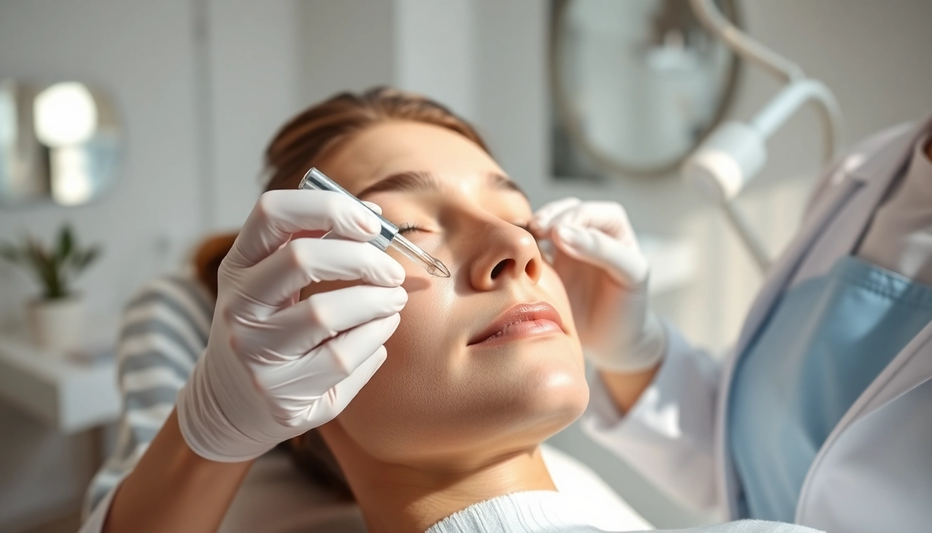 Achieve youthful skin with wrinkle treatments by a professional dermatologist in a serene clinic.