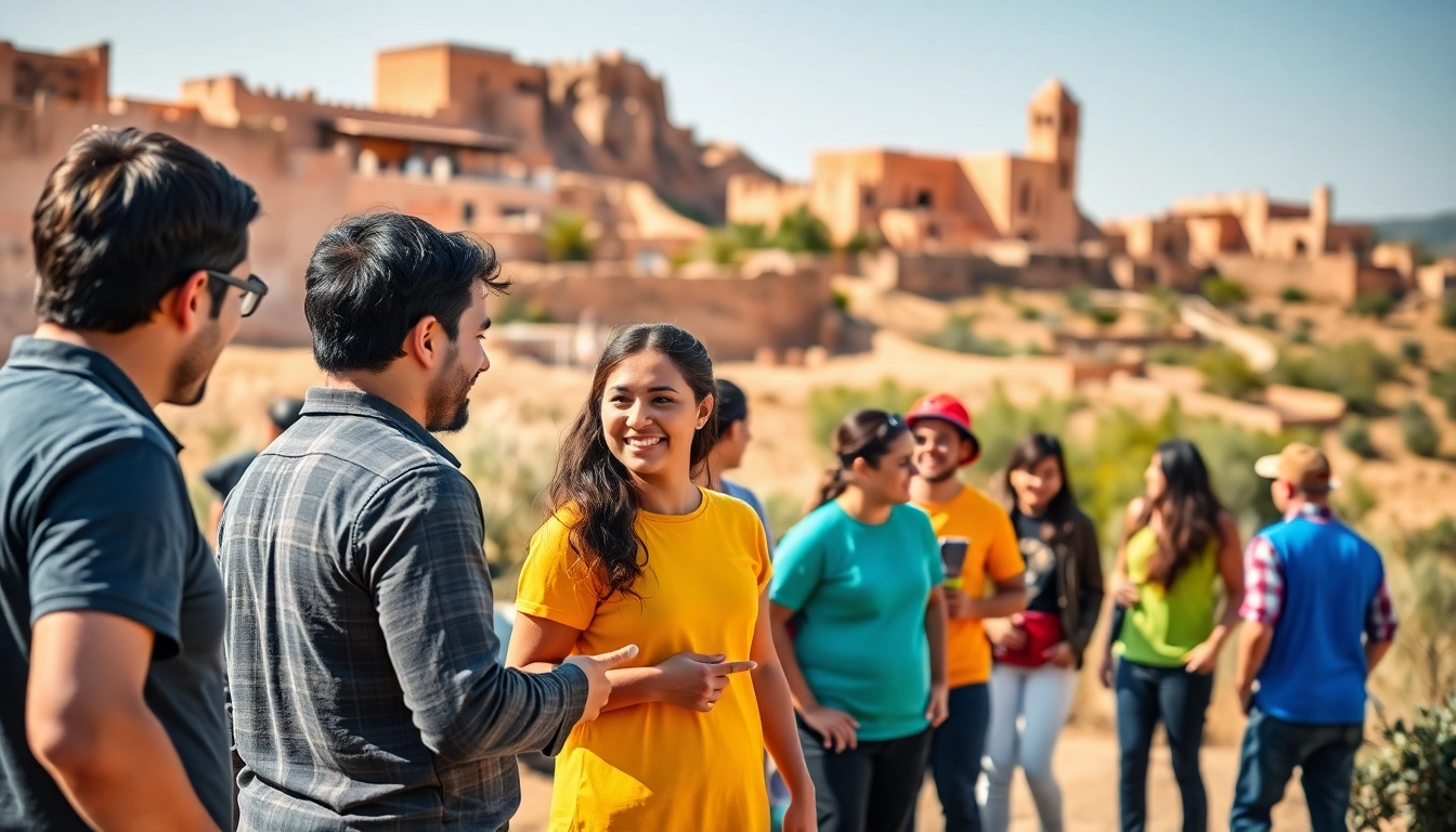 Participating in team building maroc activities, enhancing team collaboration in Morocco's picturesque landscapes.