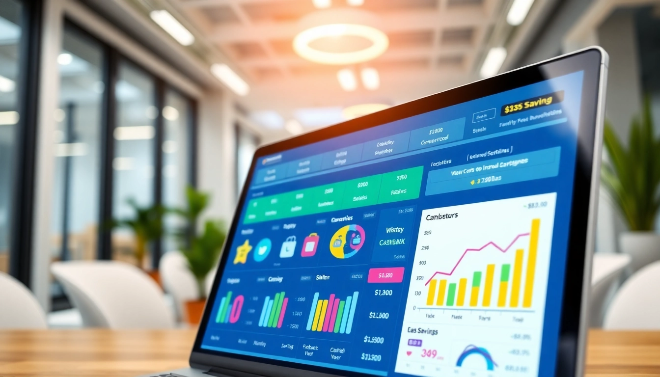 Explore the features of the best cashback comparison tool in a modern office setting.
