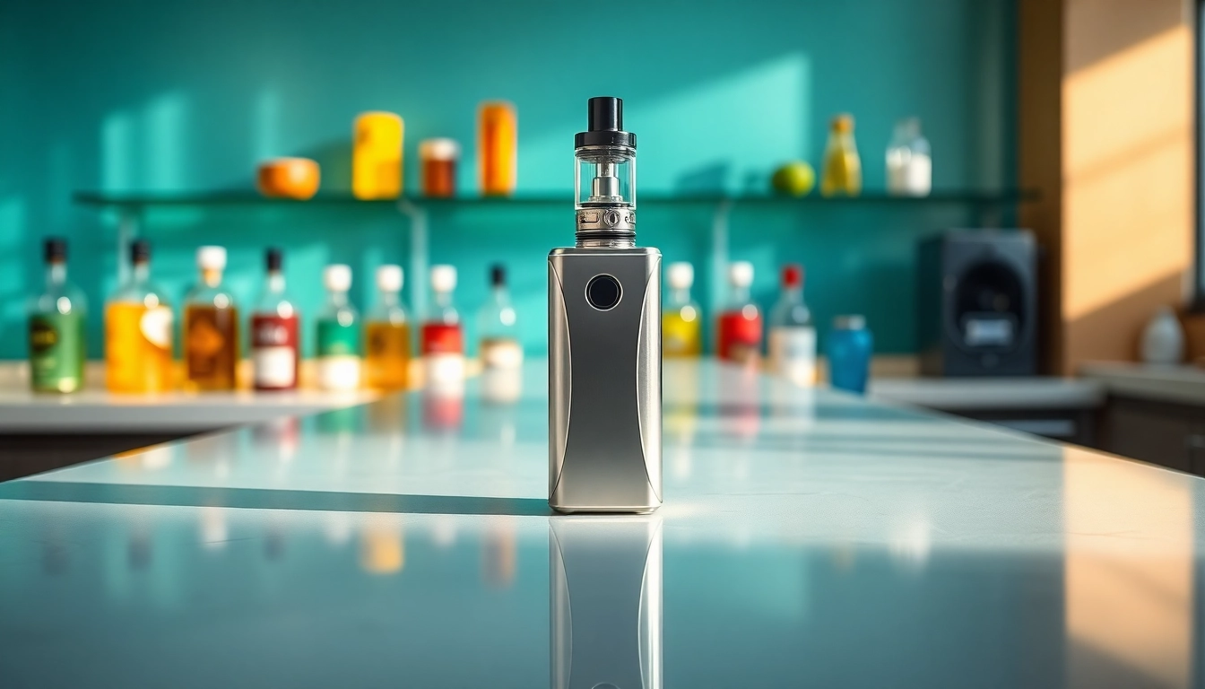 Capture the sleek design of Elf Bar 30000 highlighting its vibrant flavors and modern aesthetics.