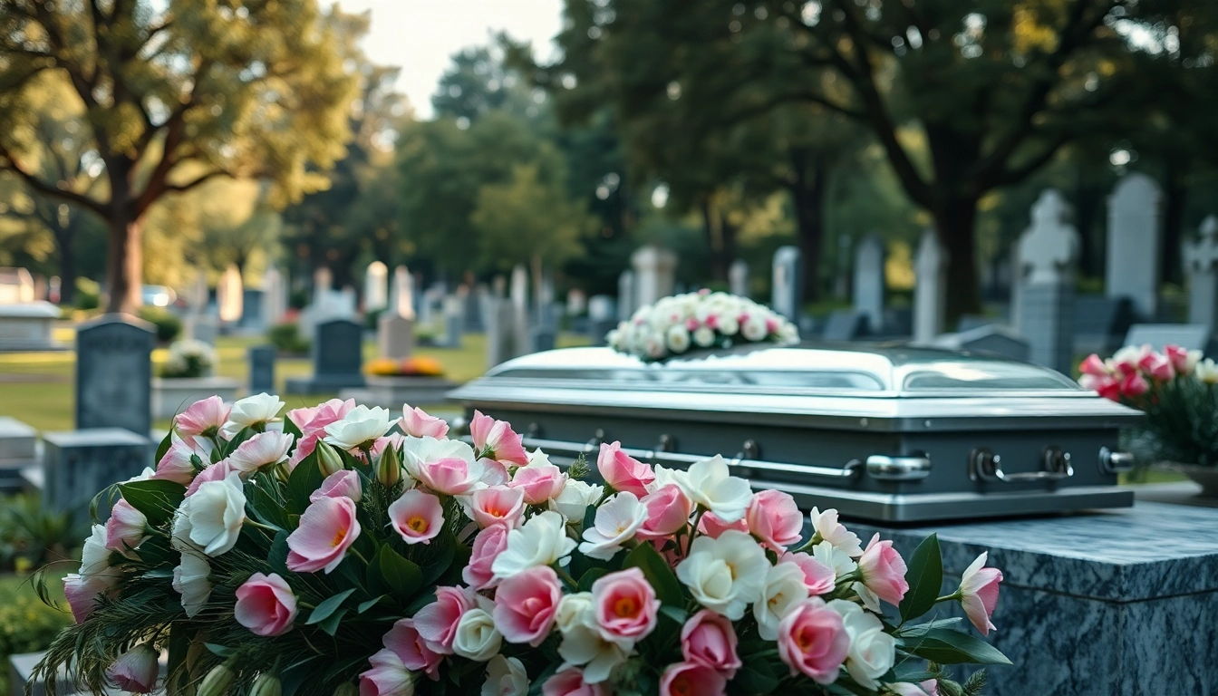 Preminulih is respectfully transported within a serene cemetery, symbolizing compassion.